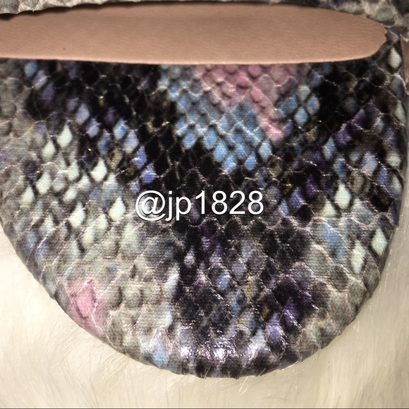 HP!🎉Barely There Snake Print Heeled Sandals - Picture 6 of 7